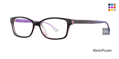 Black/Purple K12 4604 Eyeglasses.