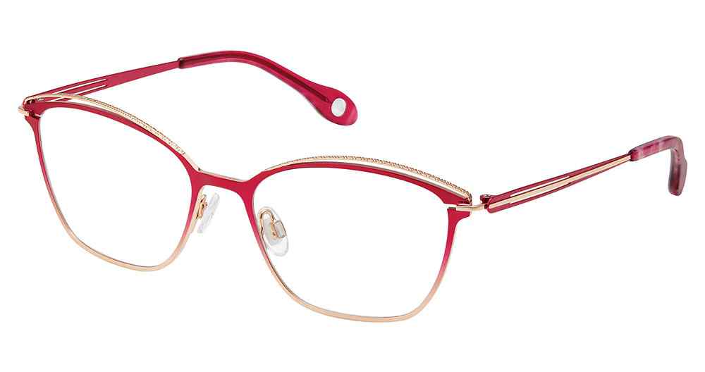 M208-FUCHSIA-ROSE-GOLD Fysh F-3696 Eyeglasses
