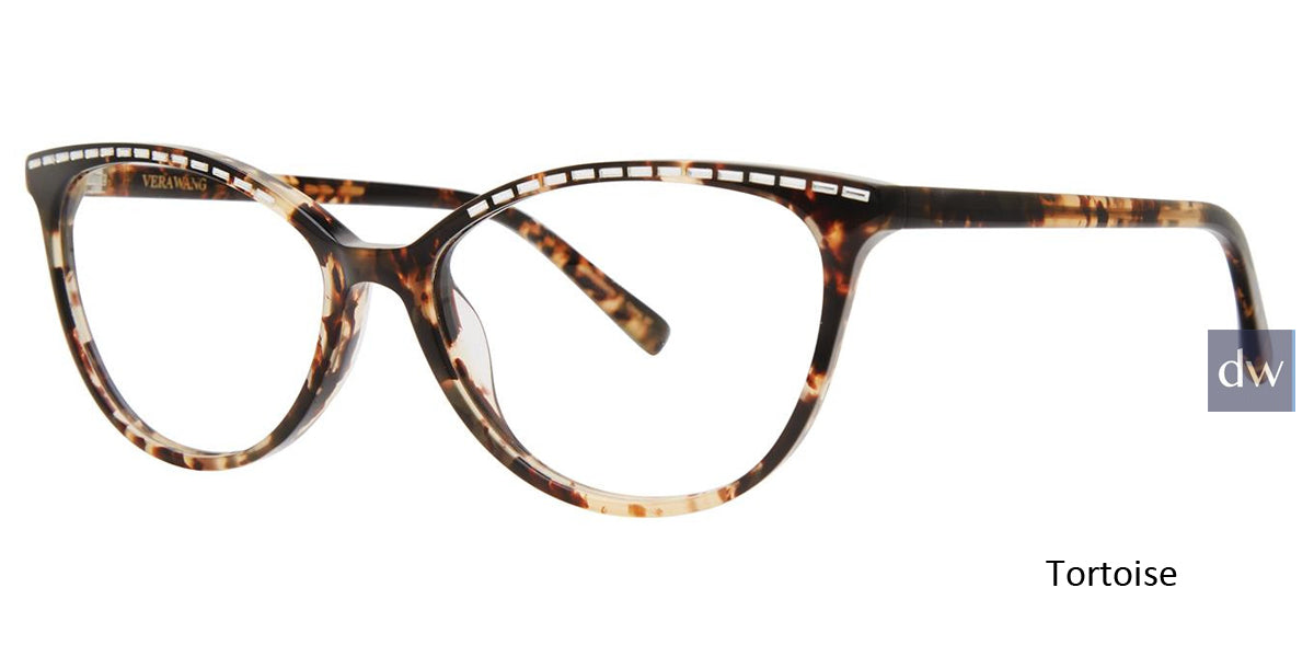 Tortoise Vera Wang Lilah Eyeglasses.