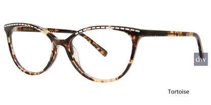 Tortoise Vera Wang Lilah Eyeglasses.