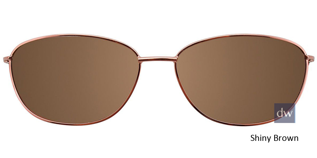 Shiny Brown Clip-On