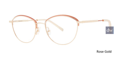 Rose Gold Vera Wang V570 Eyeglasses.