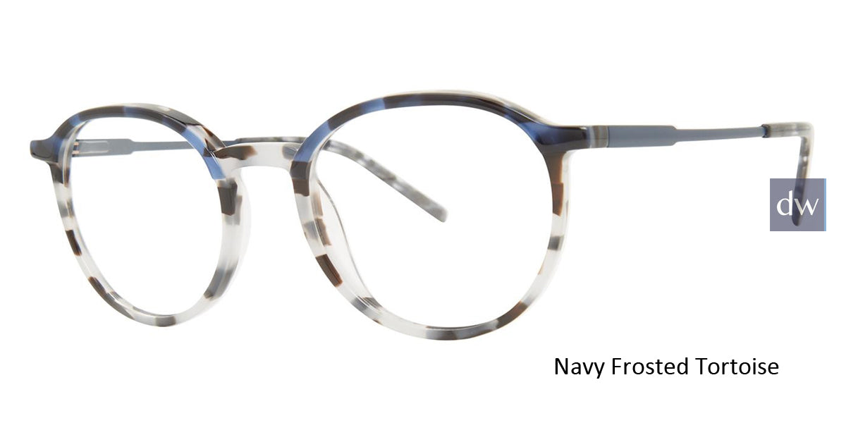 Navy Frosted Tortoise Vera Wang V565 Eyeglasses - Teenager.