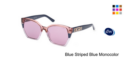 Blue Striped Blue Monocolor
