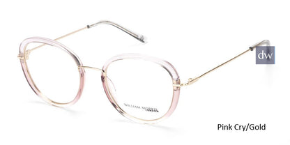 Pink Cry/Gold William Morris London WM50165 Eyeglasses.