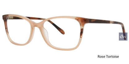 Rose Tortoise Vera Wang V576 Eyeglasses.