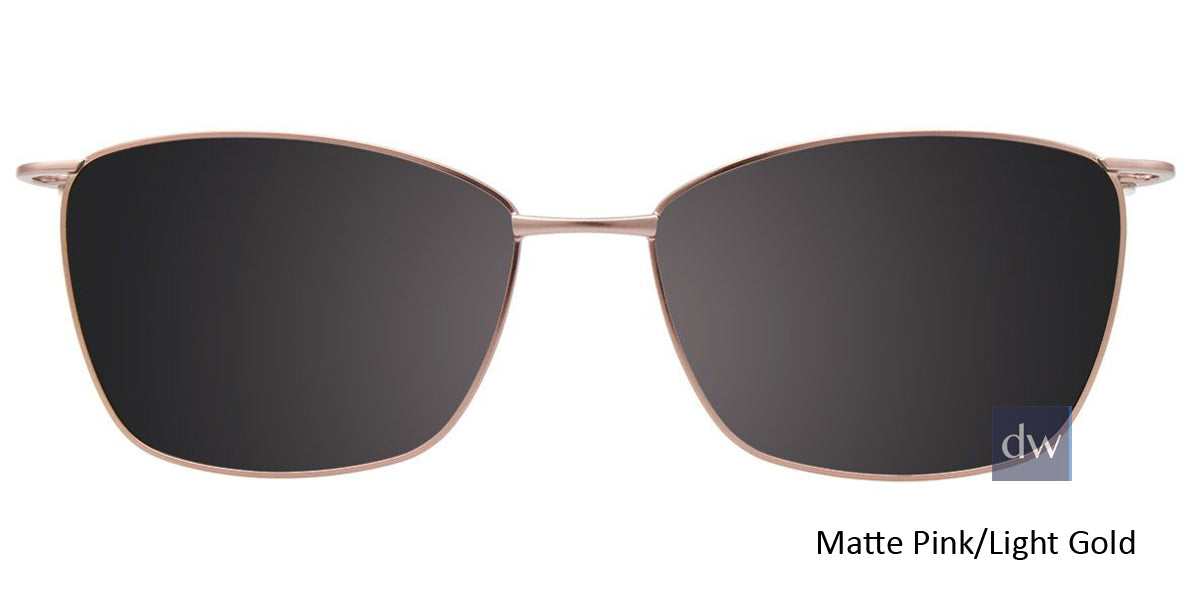 Matte Pink Light Gold Clip-On