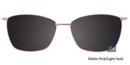 Matte Pink Light Gold Clip-On