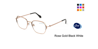 Rose Gold Black White