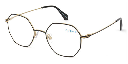 Black/Gold C-Zone U1202 Eyeglasses.