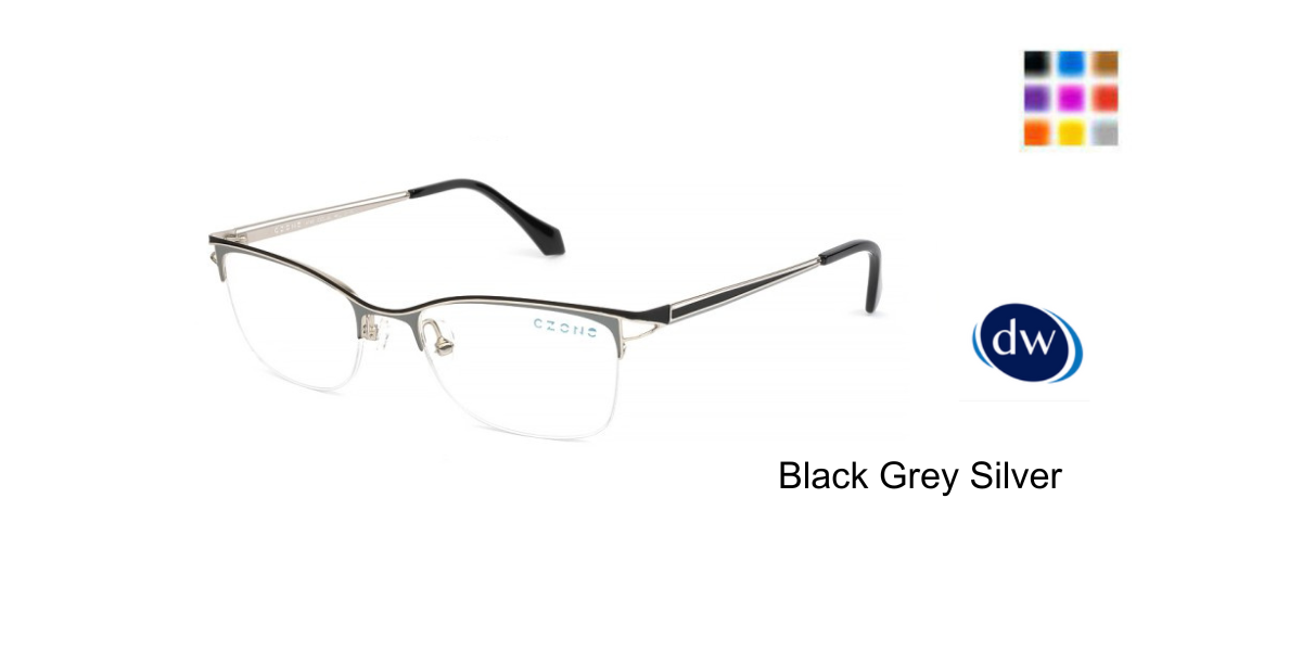 Black Grey Silver