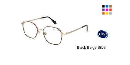 Black Beige Silver
