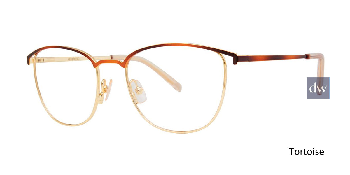 Tortoise Vera Wang V559 Eyeglasses.