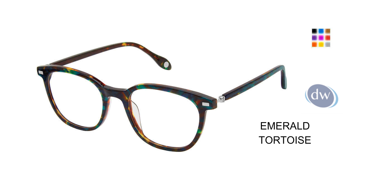 FYSH F-3716 Eyeglasses Emerald Tortoise