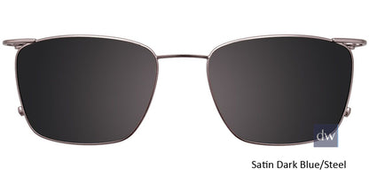 Satin Dark Blue Steel Clip-On