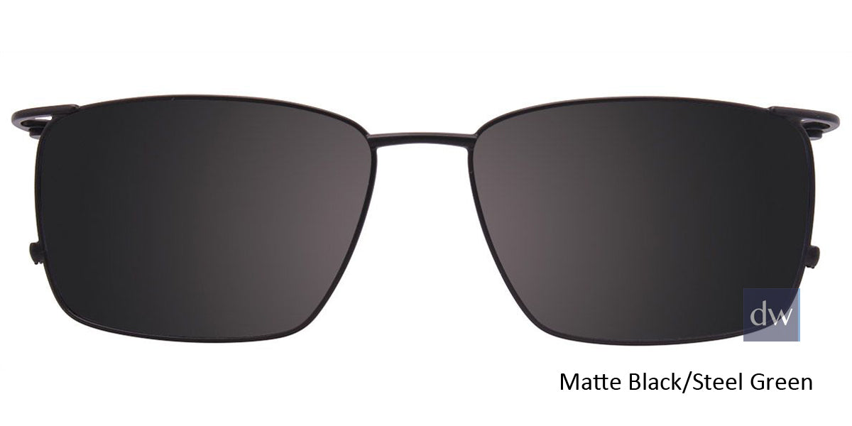 Matte Black Steel Green  Clip-On