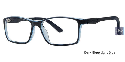 Dark Blue/Light Blue Vivid Metro 44 Eyeglasses.