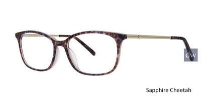 Sapphire Cheetah Vera Wang VA54 Eyeglasses.