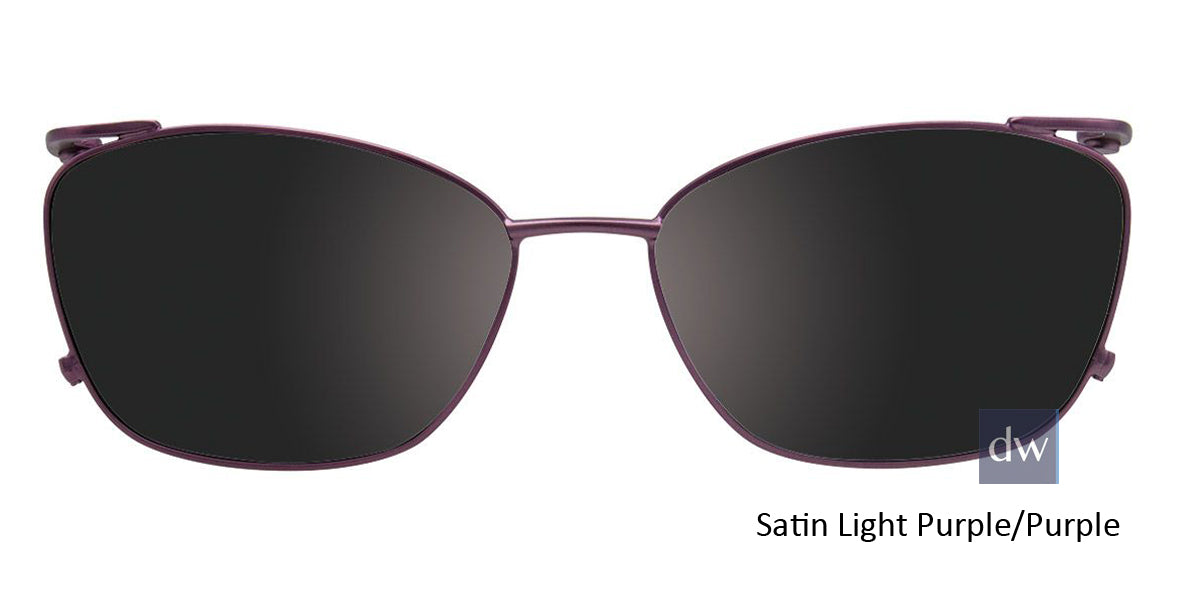 Satin Light Purple Purple Clip-On