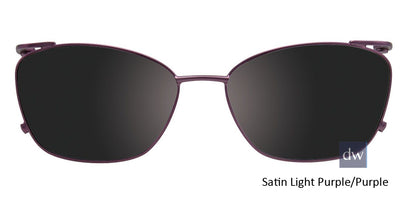 Satin Light Purple Purple Clip-On
