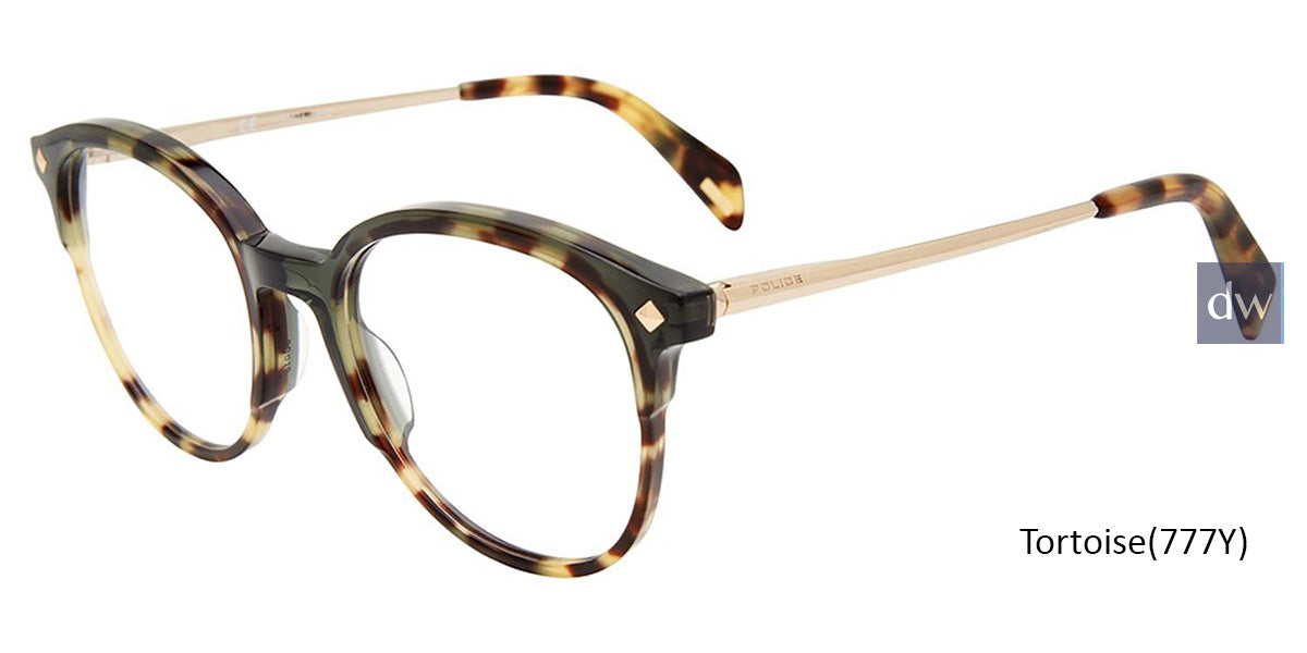 Tortoise (777Y) Police VPLD25 Eyeglasses.