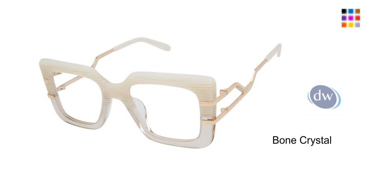 VICTOR GLEMAUD X TURA VGO001 Eyeglasses Bone Crystal