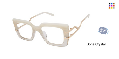 VICTOR GLEMAUD X TURA VGO001 Eyeglasses Bone Crystal