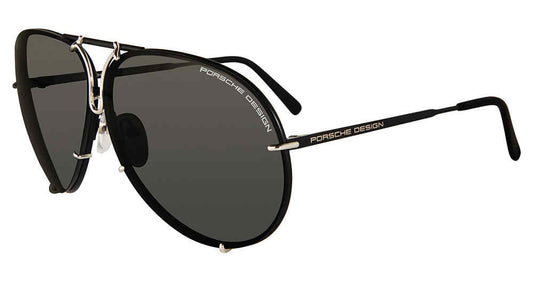 PORSCH DESIGN P8478 Sunglasses Black Silver J