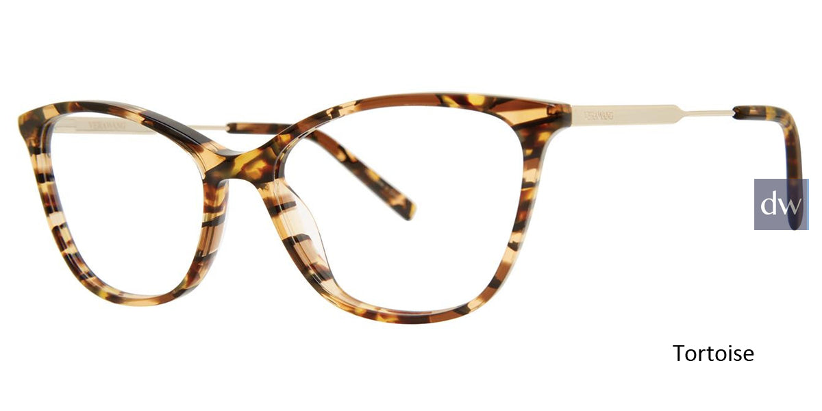 Tortoise Vera Wang V580 Eyeglasses.