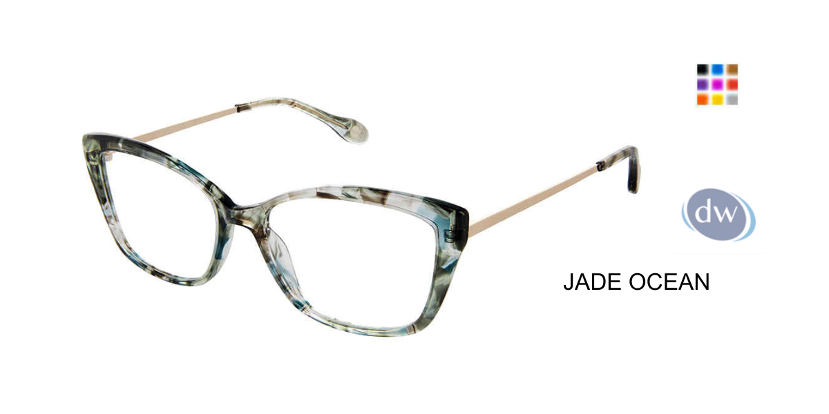 FYSH F-3709 Eyeglasses Jade Ocean