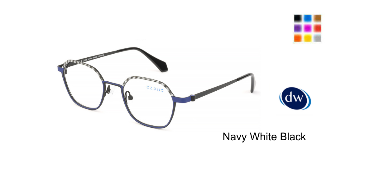 Navy White Black