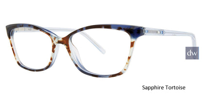Sapphire Tortoise Vera Wang Yolanda Eyeglasses.