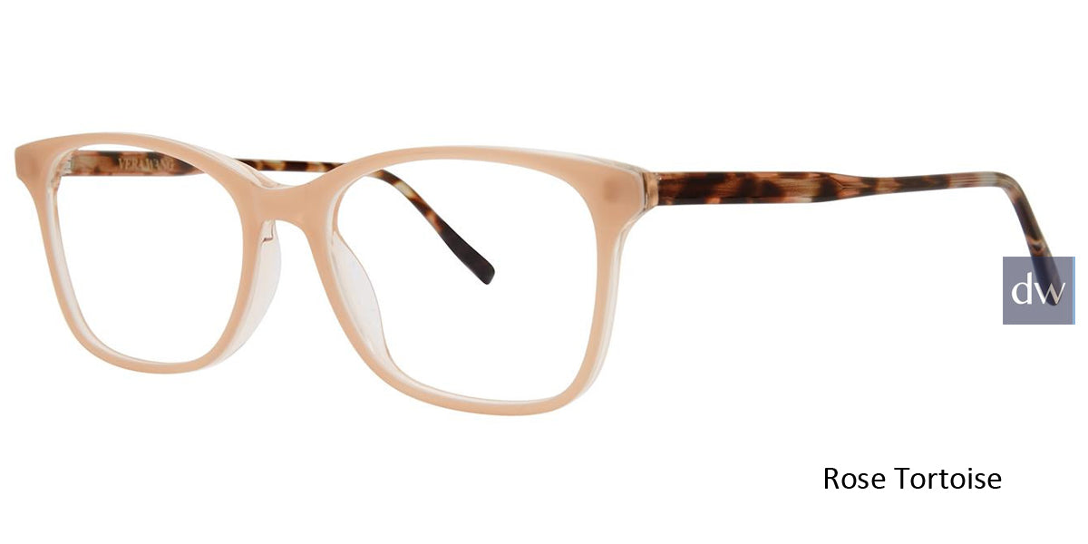 Rose Tortoise Vera Wang V579 Eyeglasses.