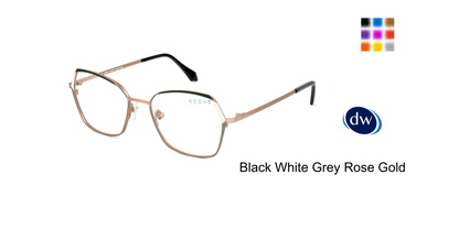 Black White Grey Rose Gold