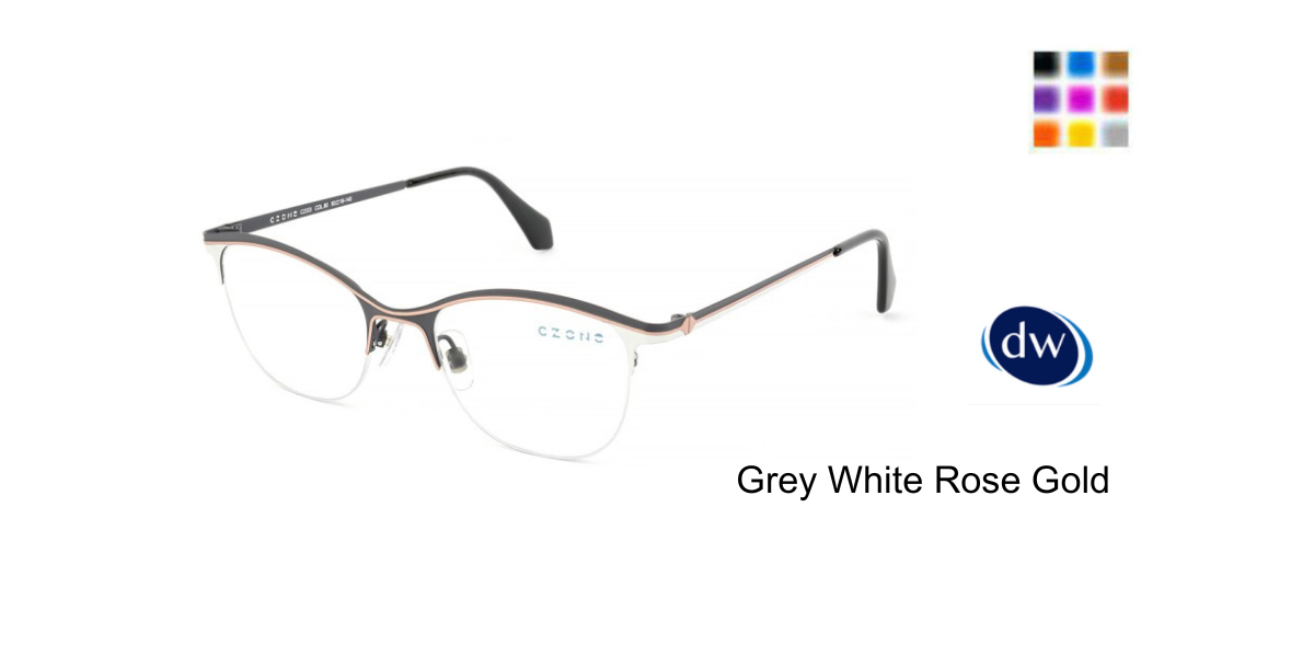 Grey White Rose Gold