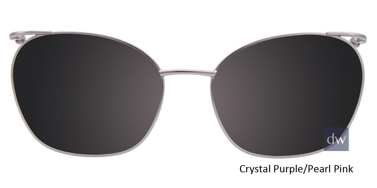 Crystal Purple Pearl Pink  Clip-On
