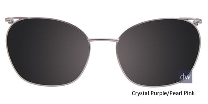 Crystal Purple Pearl Pink  Clip-On