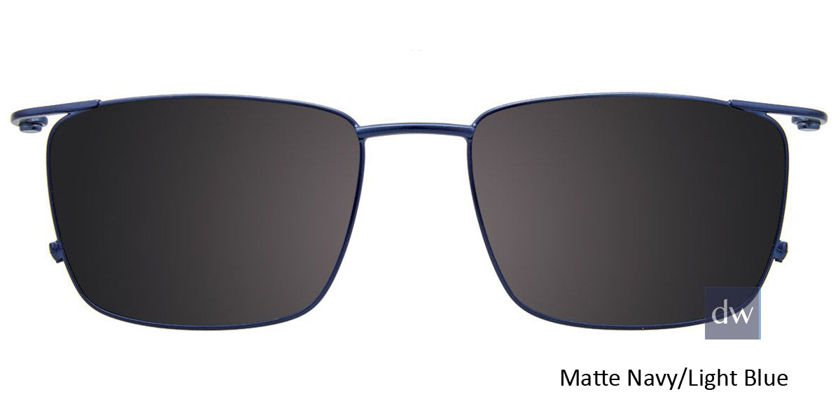 Matte Navy Light Blue Clip-On