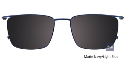 Matte Navy Light Blue Clip-On