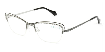 Black/Silver C-Zone A4134 Eyeglasses - Teenager