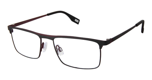 Evatik E-9257 Eyeglasses Black Plum