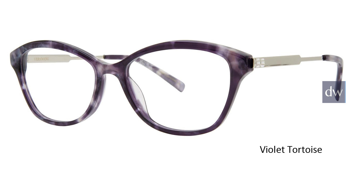 Violet Tortoise Vera Wang Taffeta Eyeglasses.