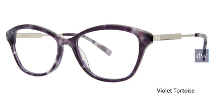 Violet Tortoise Vera Wang Taffeta Eyeglasses.