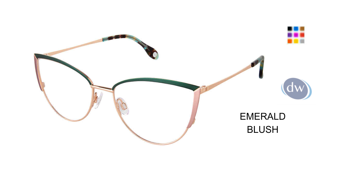 FYSH F-3713 Eyeglasses Emerald Blush
