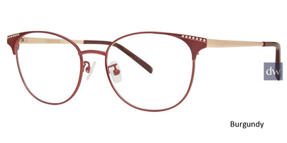 Burgundy Vera Wang VA56 Eyeglasses.