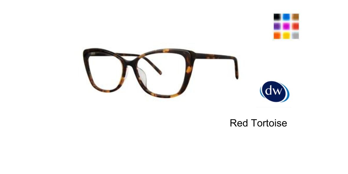Red Tortoise       Vera Wang VA62 Eyeglasses