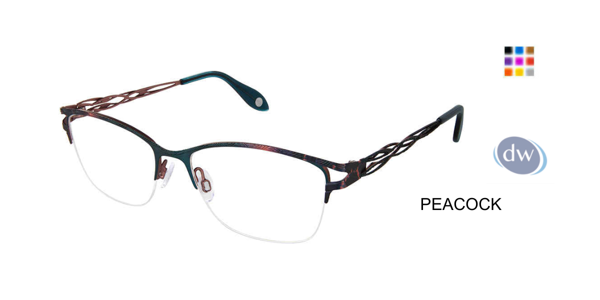 FYSH F-3710 Eyeglasses Peacock