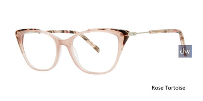 Rose Tortoise Vera Wang V567 Eyeglasses.