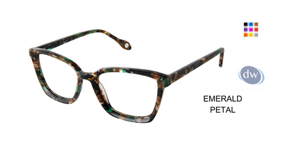 FYSH F-3708 Eyeglasses Emerald Petal