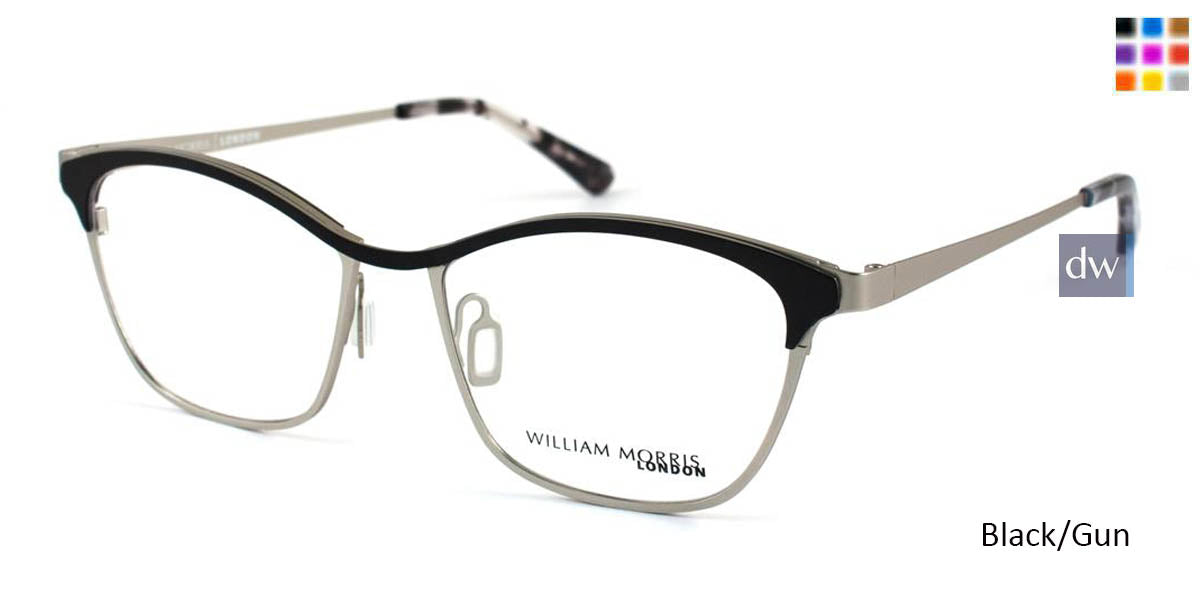 Black/Gun William Morris London WM50015 Eyeglasses.